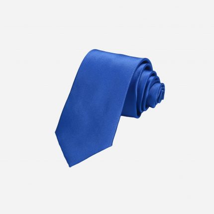 Cà vạt xanh dương lụa cao cấp A396