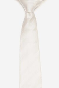 Cavat nhập khẩu trắng phối kẻ sọc chéo trắng đậm sần bản to 7,5 cm