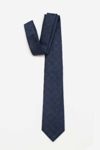 cà vạt xanh than bản to họa tiết đơn giản nhã nhặn lịch sự